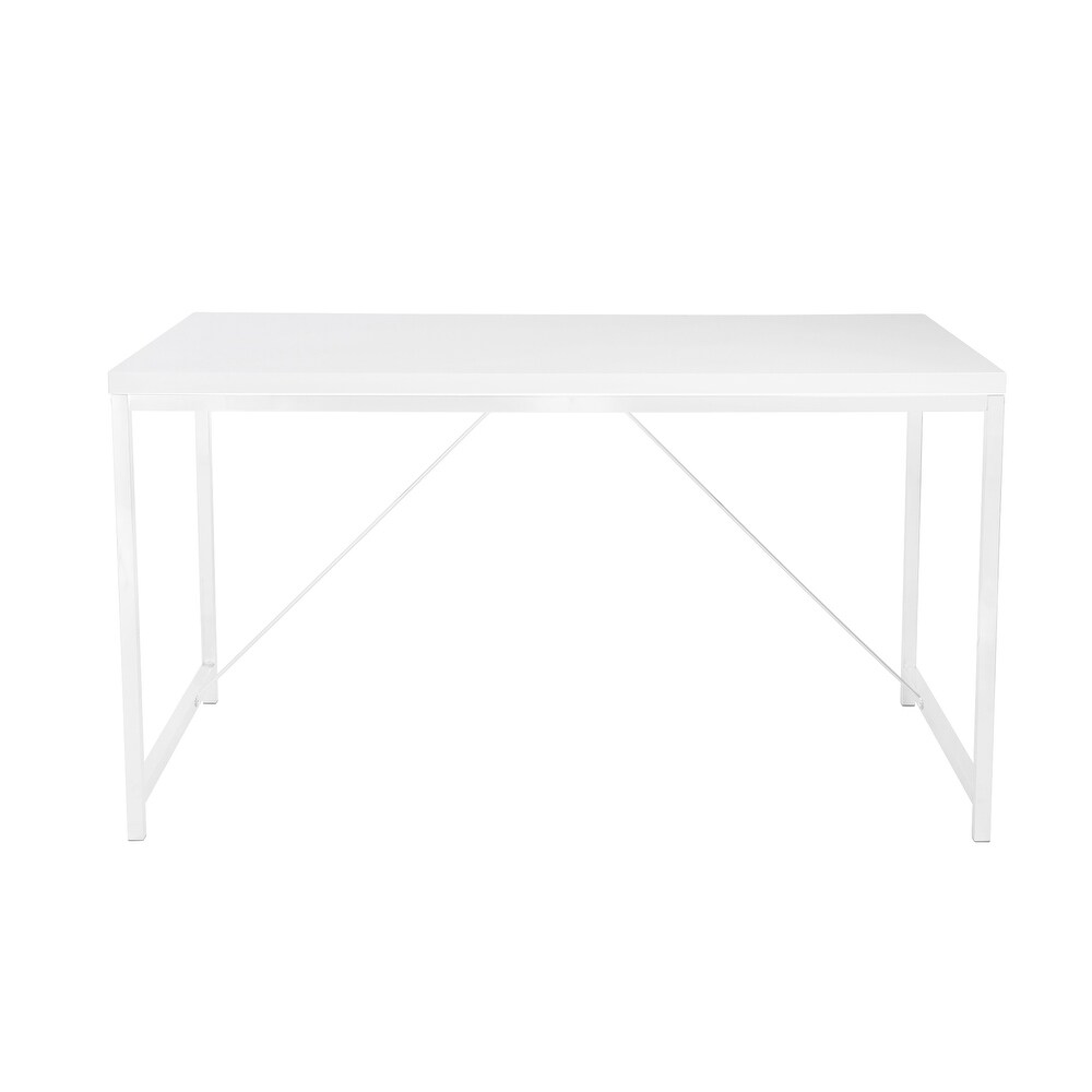 Gilbert Desk in White with White Frame