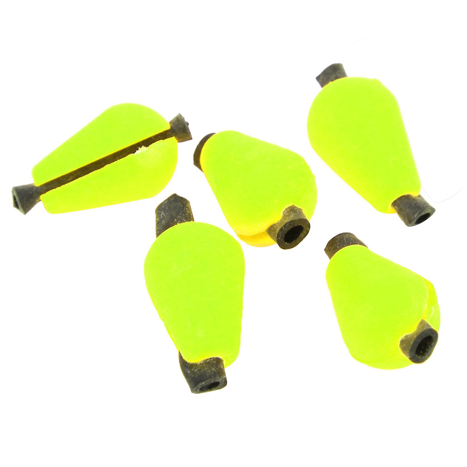 5 Pcs/set Float Foam Tear Drop Strike Indicator Fishing Fly Accessories Tackle Fishingfluorescent Yellow