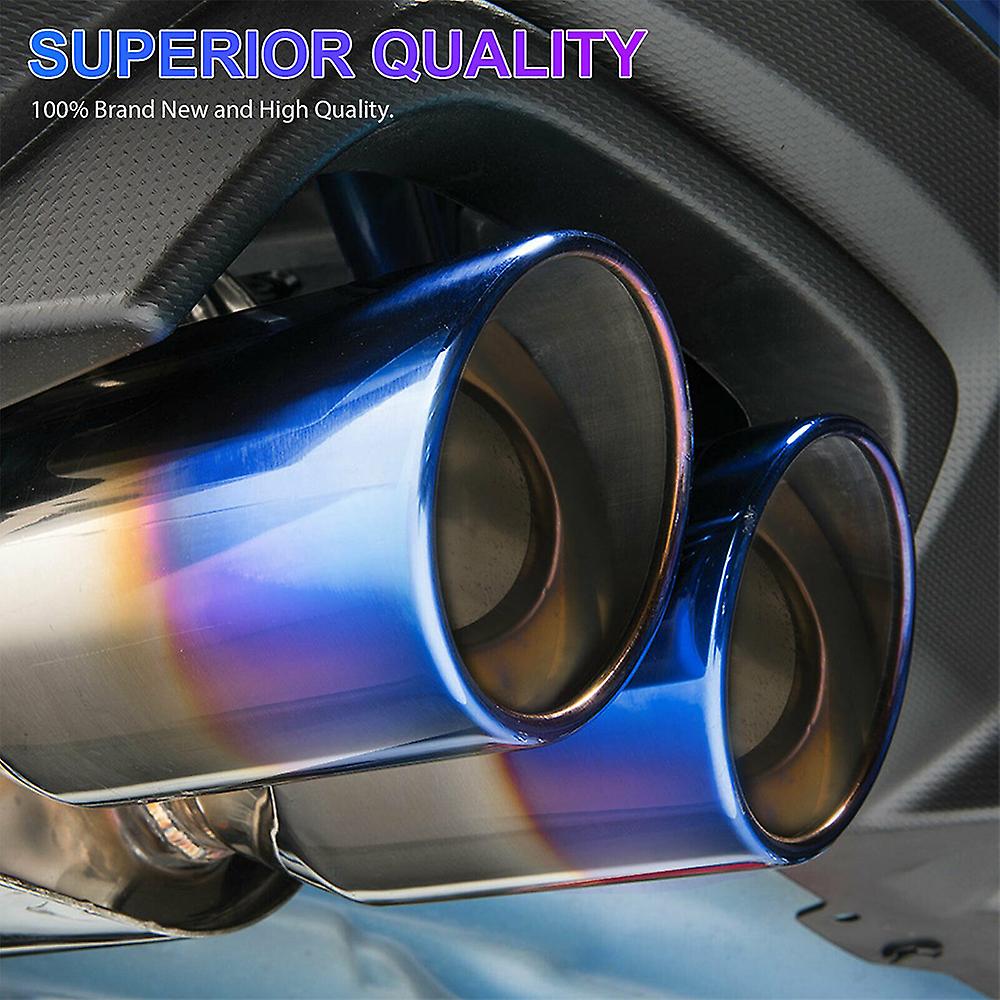 Auto Car Exhaust Pipe Tip Tail Muffler Stainless Steel Replacement Accessories