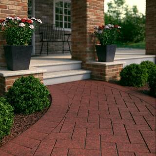 Pavestone Holland 7.87 in. L x 3.94 in. W x 1.77 in. H 45 mm Red Charcoal Concrete Paver (672-Piece145 sq. ft.Pallet) 22088