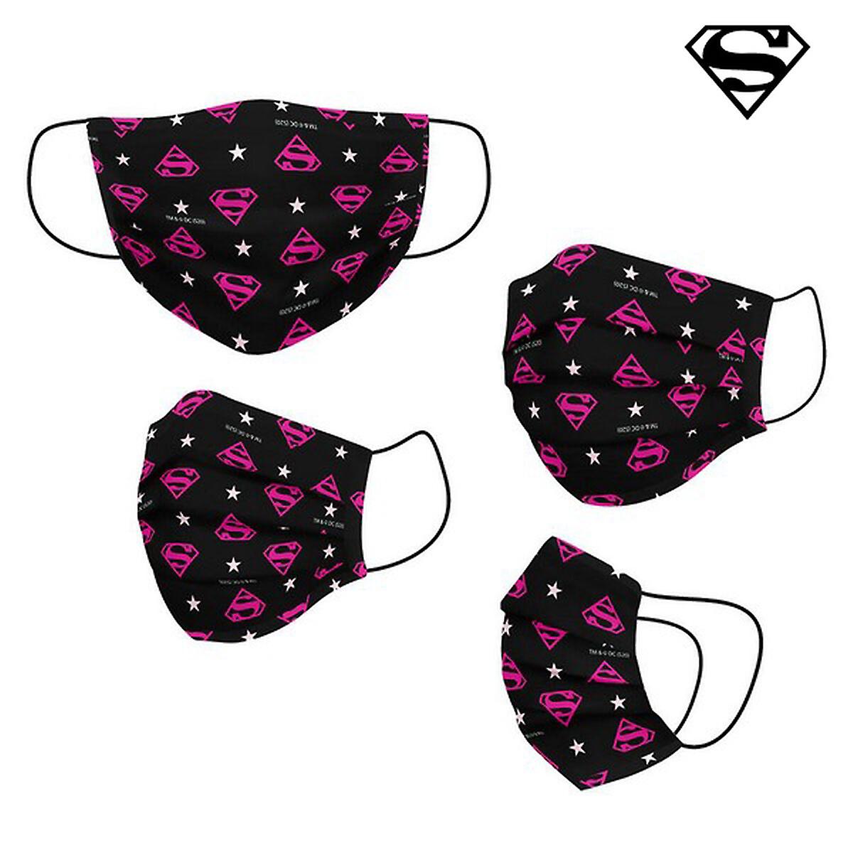 Hygienic Reusable Fabric Mask DC Super Hero Girls Children's Black