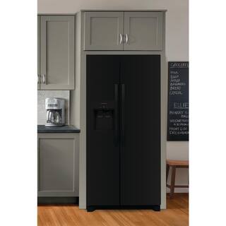 Frigidaire 22.3 cu. ft. 33 in. Side by Side Refrigerator in Black Standard Depth FRSS2323AB