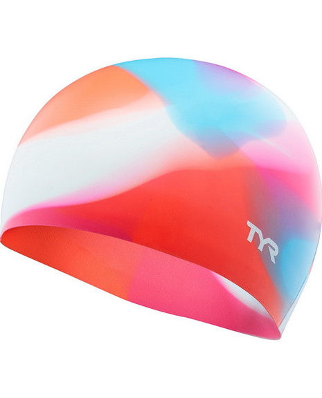 TYR LCSJRTD Tie Dye Silicone Youth Swim Cap