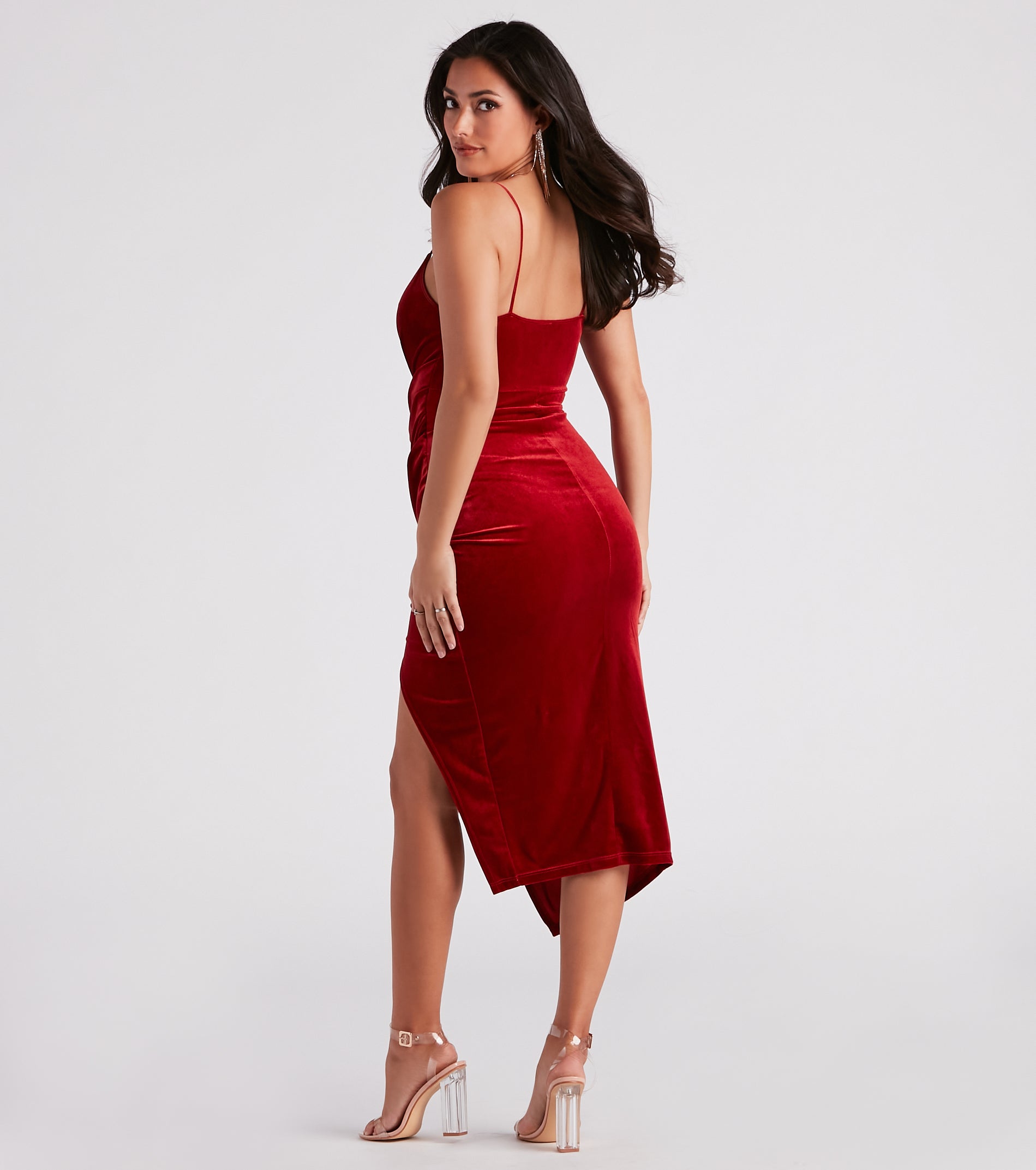 Tilda Formal Velvet Midi Dress