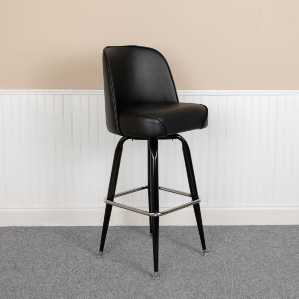 Flash Furniture Barstool with Swivel Bucket Seat