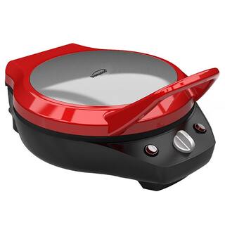 Brentwood 1200 Watt 12 Inch Non Stick Pizza Maker and Grill in Red 985117020M