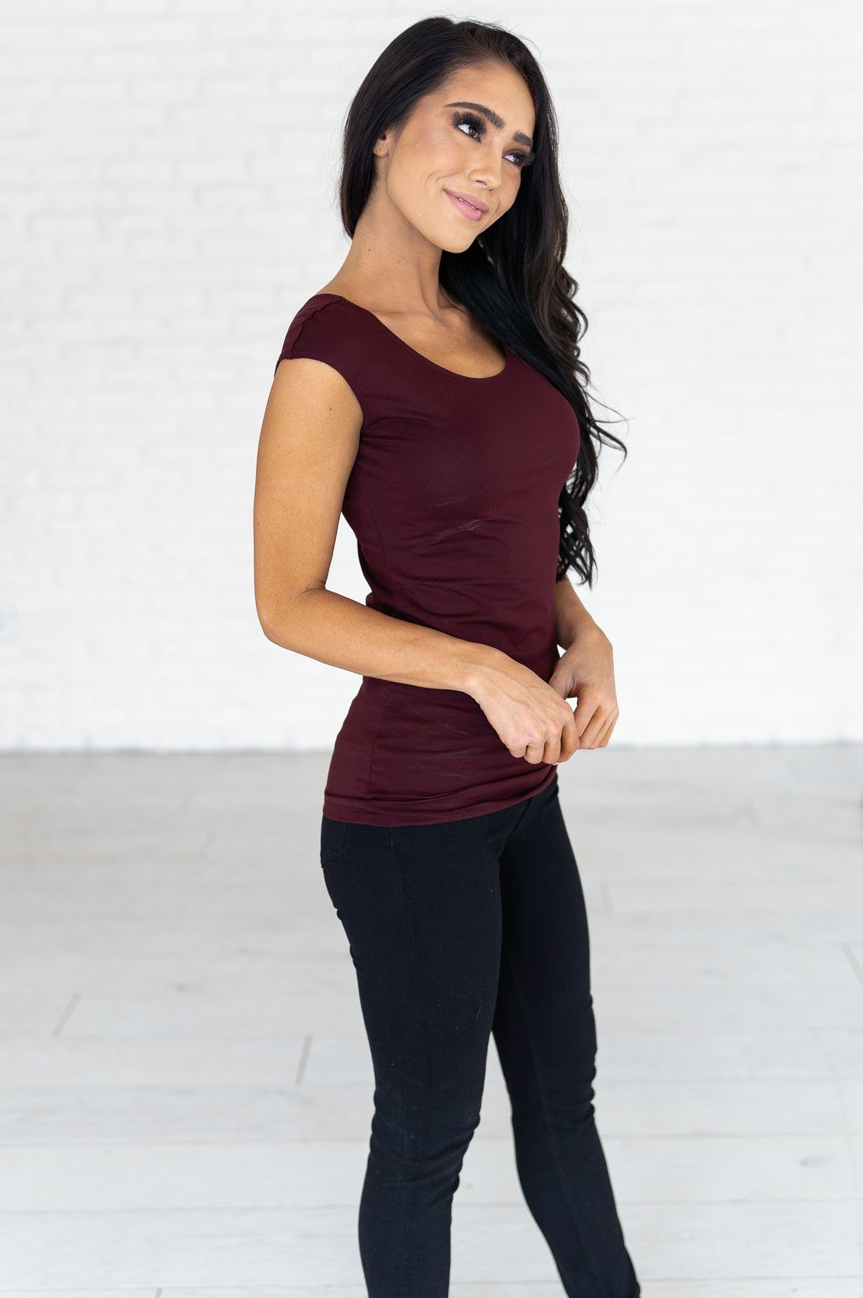 Cap Sleeve Modest Layering Tee