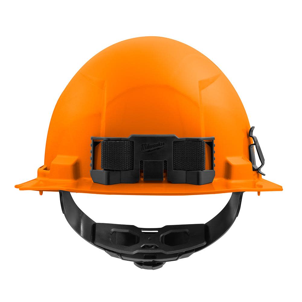 Milwaukee Orange Full Brim Hard Hat with 4pt Ratcheting Suspension Type 1 Class E