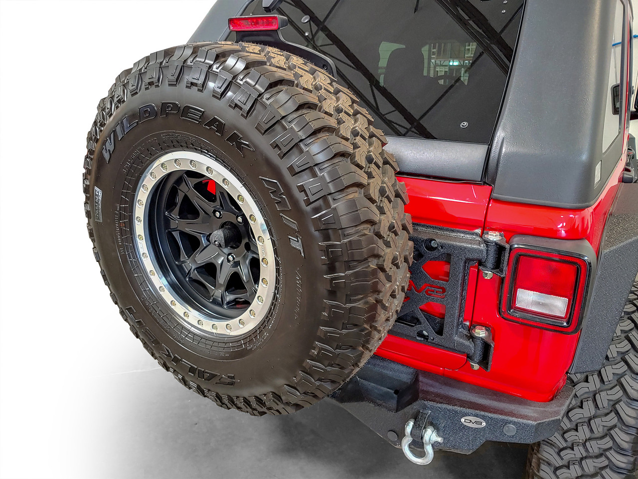 DV8 Offroad Hinge Mounted Tire Carrier Spare Tire Carrier