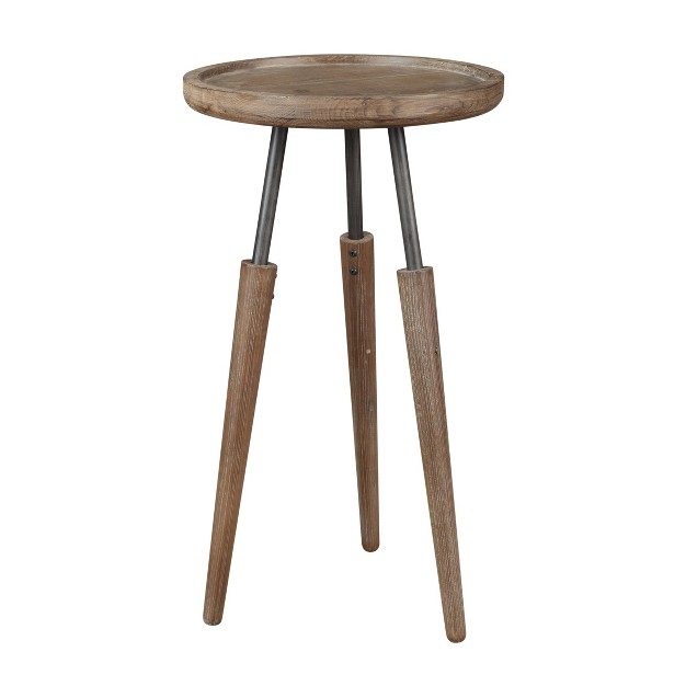 Set Of 3 Lily Wood Accent Tables Natural Boraam