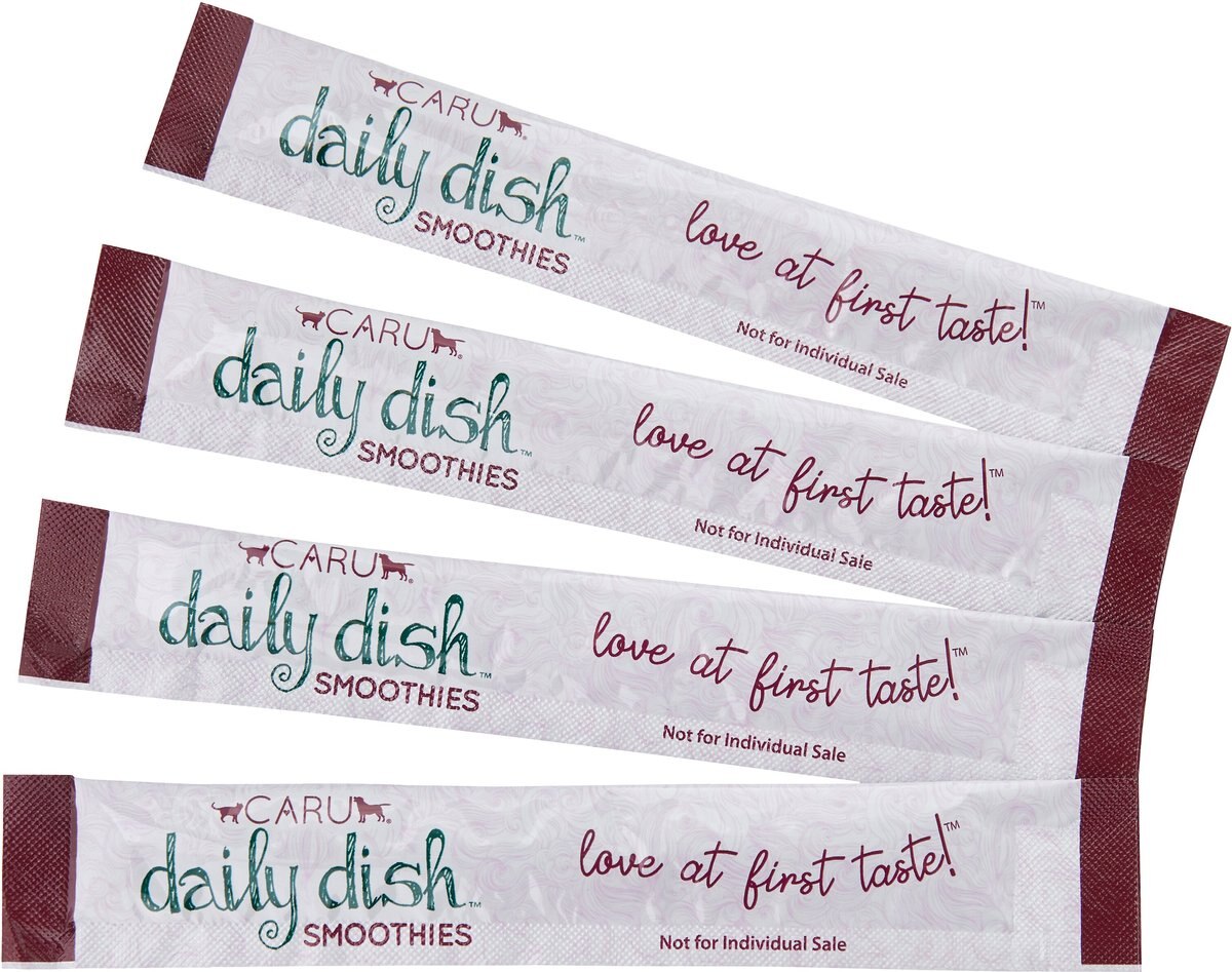 Caru Daily Dish Smoothies Peanut Butter Flavored Lickable Dog Treats