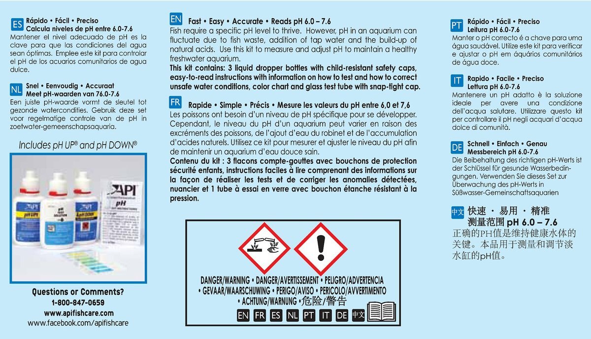 API pH Freshwater Aquarium Test and Adjuster Kit