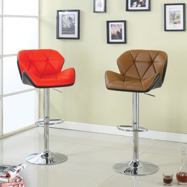 Furniture of America Dimone Modern Adjustable Swivel Barstool