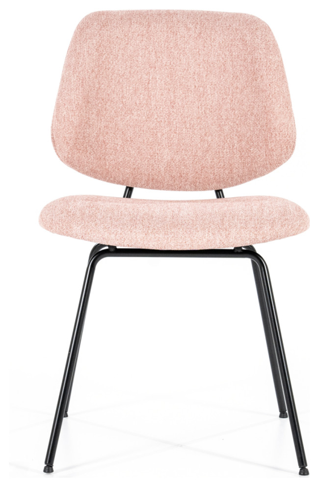 Pink Fletcher Dining Chair  Eleonora Lynn   Midcentury   Dining Chairs   by Luxury Furnitures  Houzz