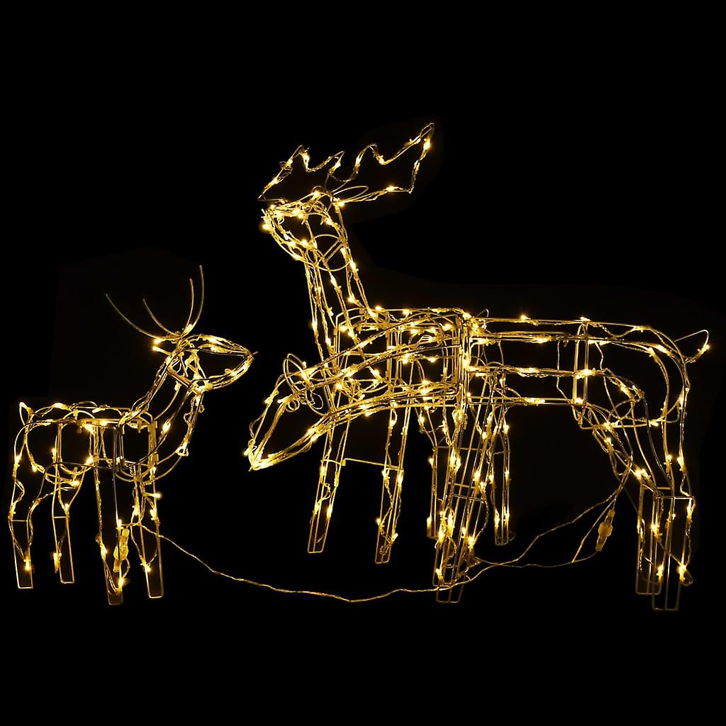 Vidaxl 3 Piece Christmas Light Display Reindeers 229 Leds