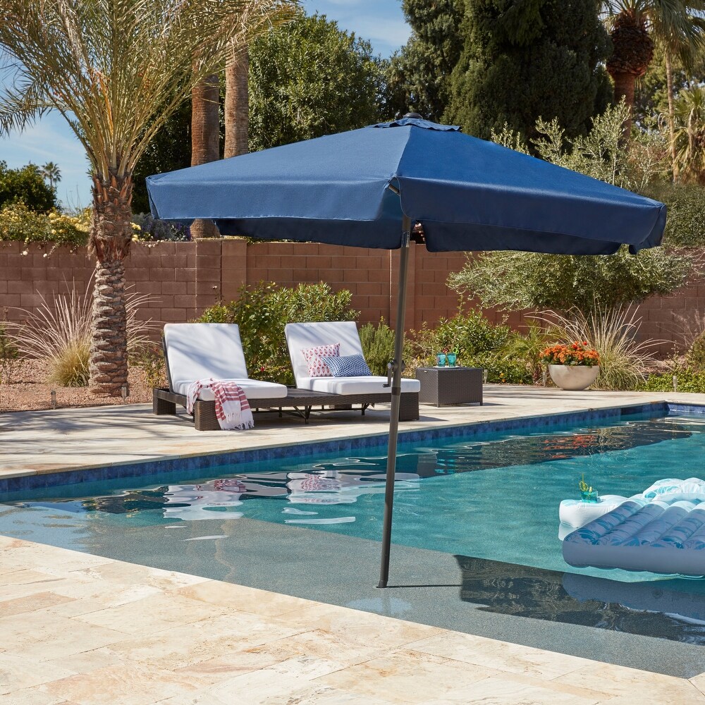 International Caravan St. Kitts 8 ft. Patio Umbrella with Flaps