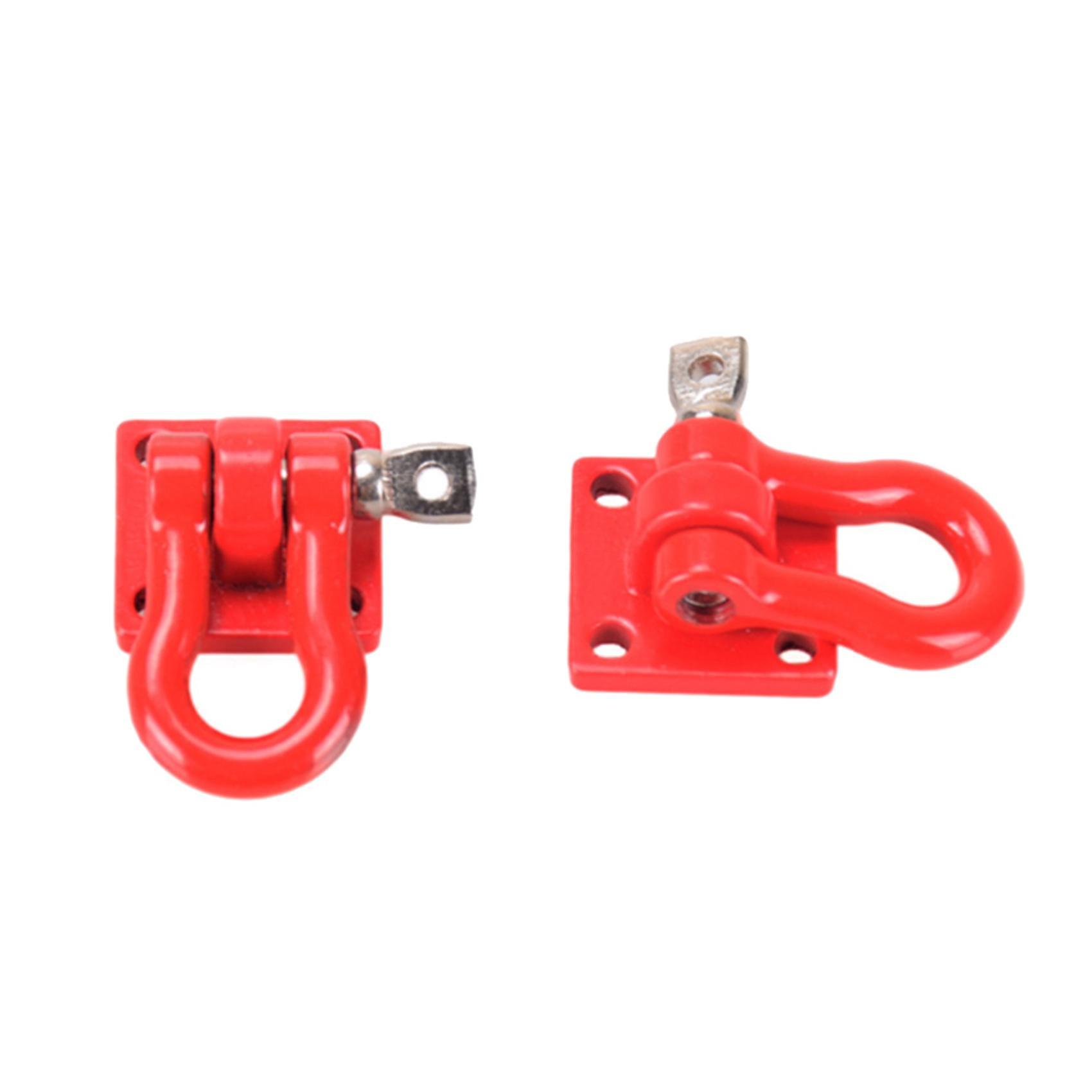 10x Metal Climbing Trailer Tow Hook Hooks Buckle Accessory For 1/10 Scale Rc Crawler Truck D90 Scx1