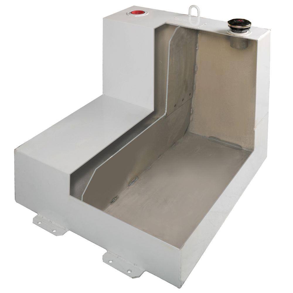 Delta L-Shaped Steel Liquid Transfer Tank in White 482000