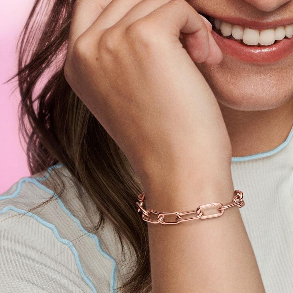 PANDORA  Pandora ME Link Chain Bracelet with 3 Connectors in Rose Gold