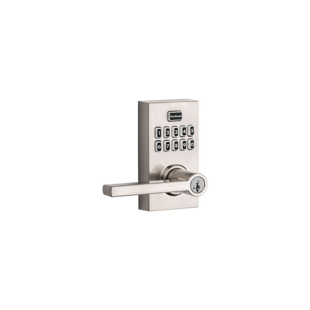 Kwikset SmartKey Halifax Door Lever SmartCode 917 Satin Nickel ;