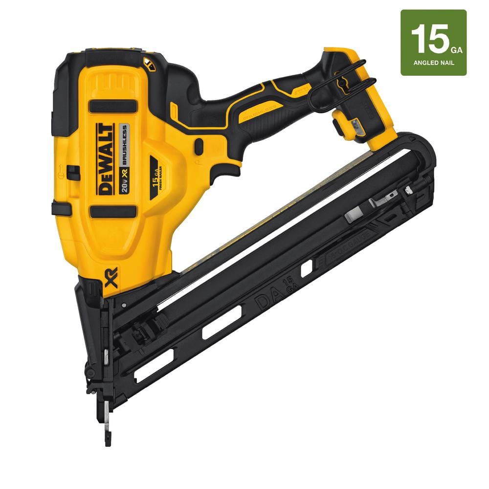 DEWALT DCN650B 20V MAX XR Lithium-Ion Cordless 15-Gauge Angled Finish Nailer (Tool Only)