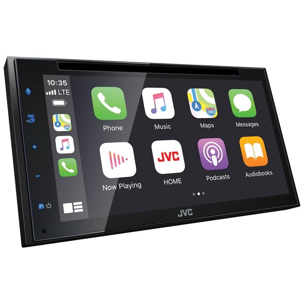 Jvc Kw v660bt 6 8 in Double din In dash Dvd Receiver With Bluetooth Apple Carplay Android Auto And Siriusxm Ready