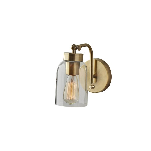 Bristol Wall Lamp Antique Brass Adesso