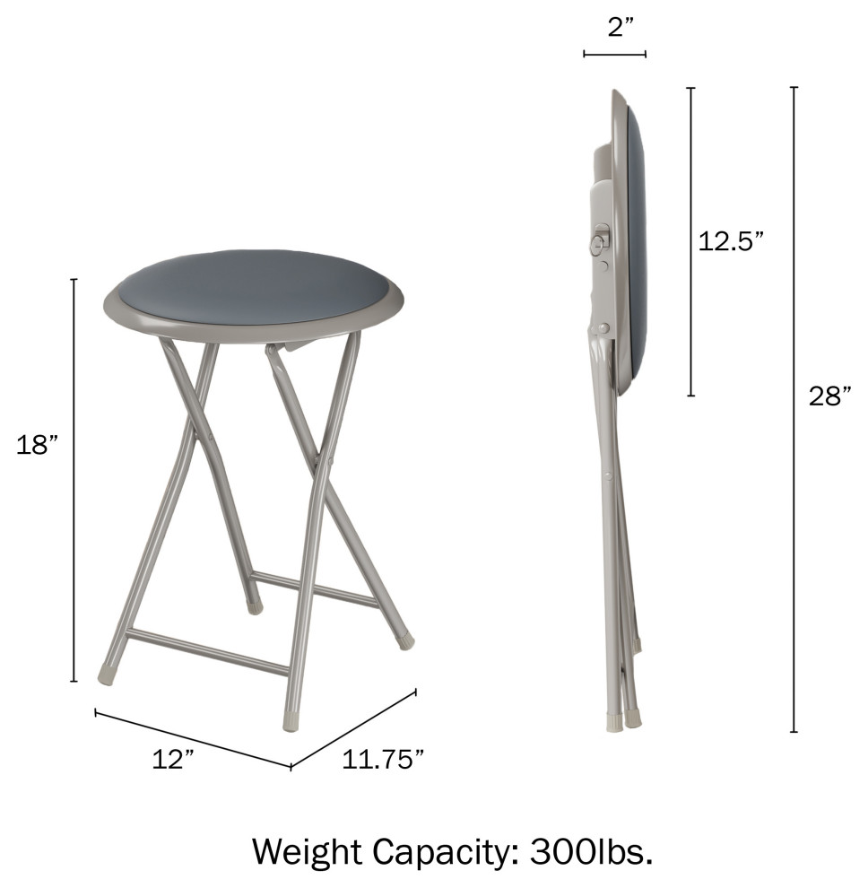 Folding Bar Stools   Contemporary   Folding Chairs And Stools   by Trademark Global  Houzz