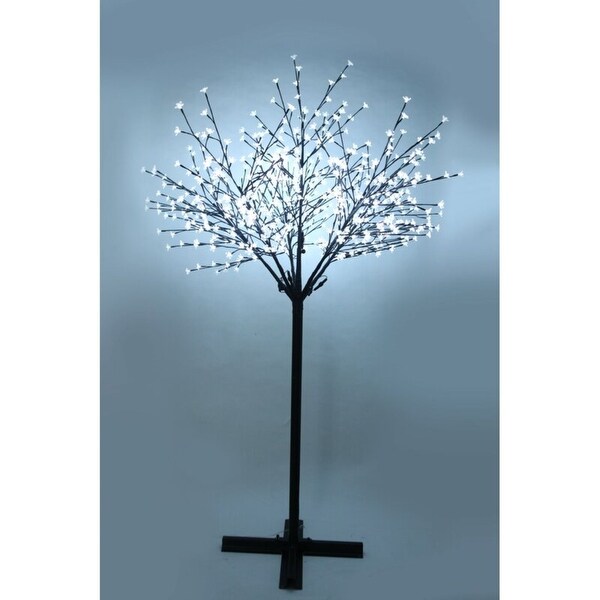 7' PreLit Cherry Blossom Artificial Tree，LED Warm White Lights