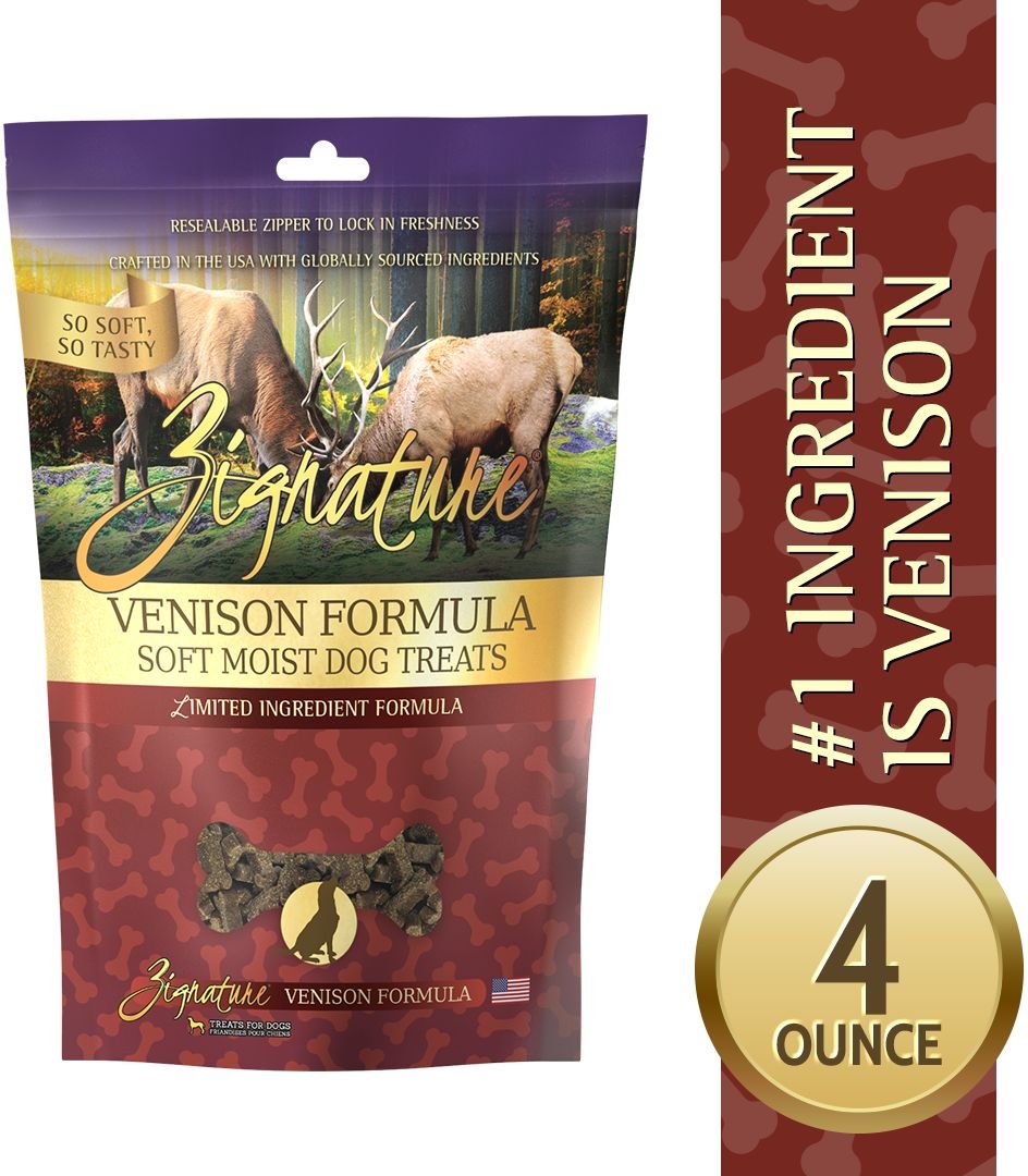 Zignature Venison Flavored Soft Dog Treats