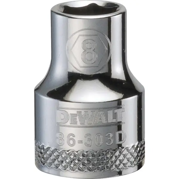 DEWALT 6 Point 3/8 Drive Socket 8 MM