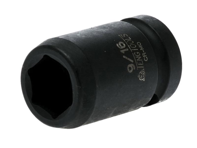 Teng Impact Socket Hexagon 6 Point 1/2in Drive 9/16in