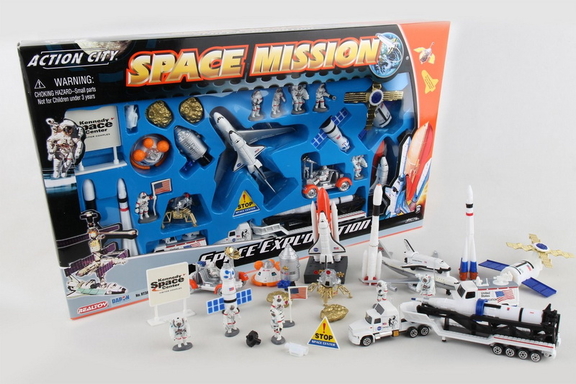 Daron RT38148K Space Mission 28 Piece Playset W/Ke...