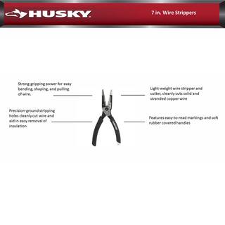 Husky 7 in. Wire Strippers 90147