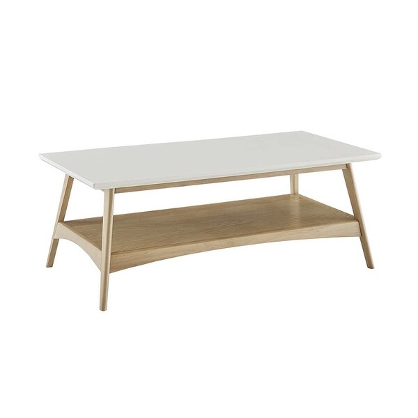 Park Parker Coffee Table with White and Natural Finish MP120-1063 - as picture