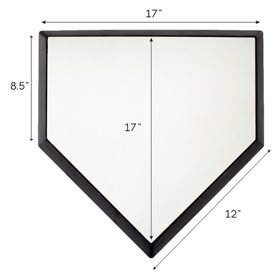 Brybelly Professional Solid Rubber Home Plate