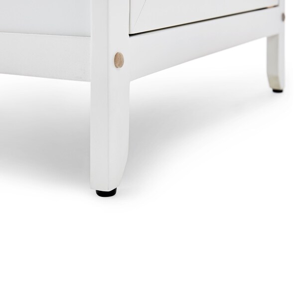 ClickDecor Alcott Side Table with Single Drawer and Storage Cabinet