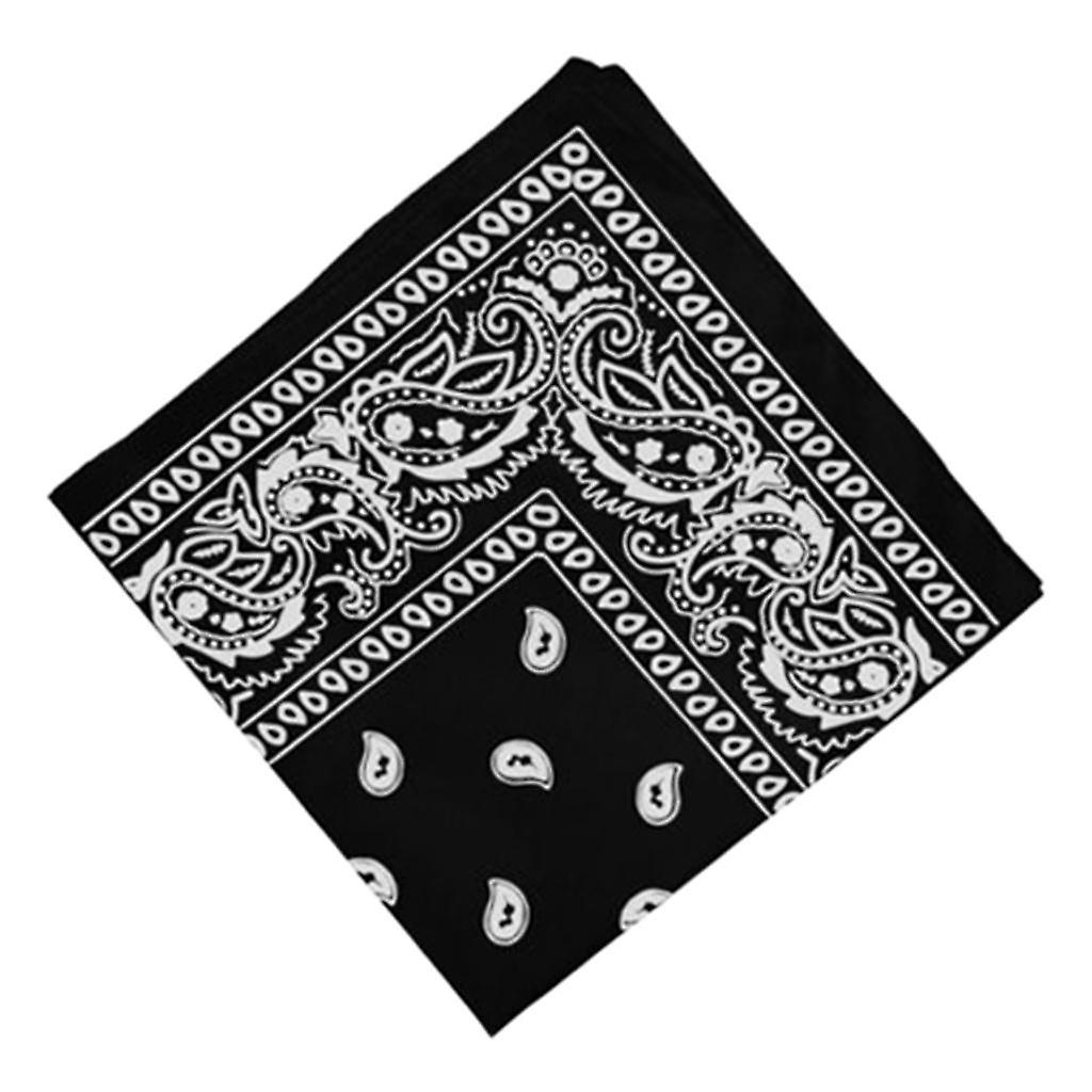 2x Women Men 100% Cotton Paisley Print Paisley Bandana Head Wrap Hair Band