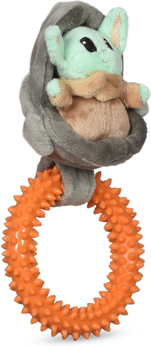 Fetch For Pets Star Wars Mandalorian The Child In Cradle Puppy Teething Ring Dog Toy