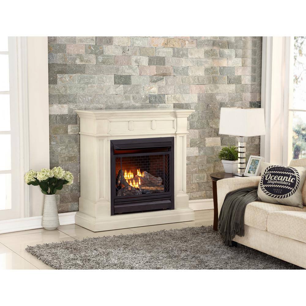 BLUEGRASS LIVING 26000 BTU Vent Free Natural Gas Fireplace System - Remote Control B300RTN-2-AW