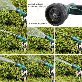 Garden Hose Nozzle Sprayer Heavy Duty 100% Metal Nozzle High Pressure Water Hose Nozzle with 7 Patterns B08LZ6K7X2