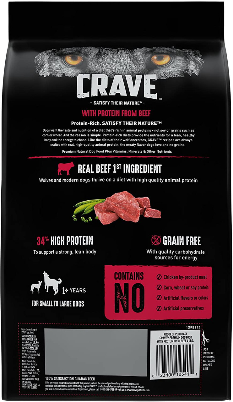 Crave with Protein from Beef Dry Dog Food