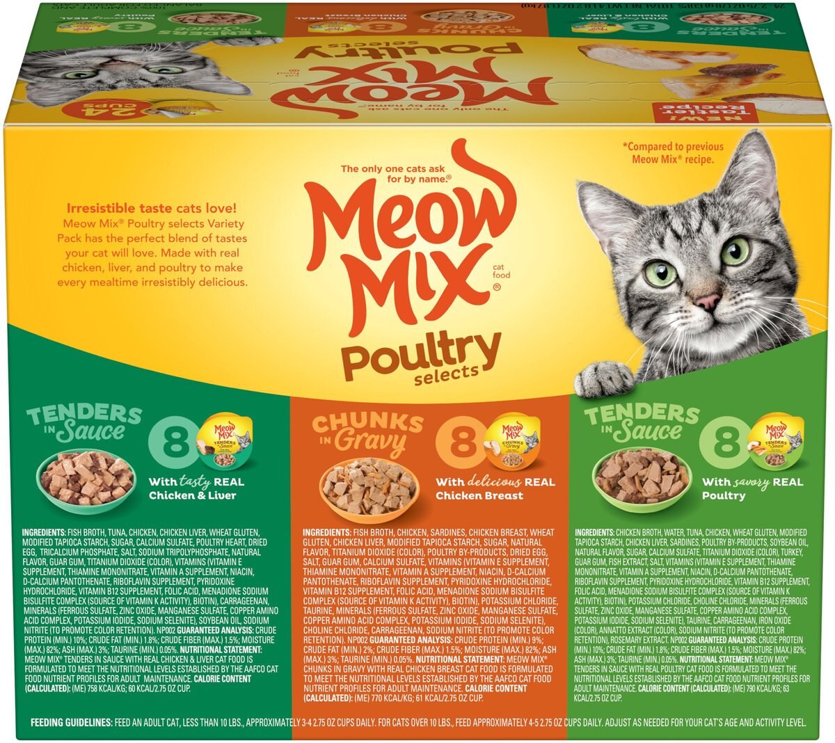 Meow Mix Poultry Selects Variety Pack Wet Cat Food