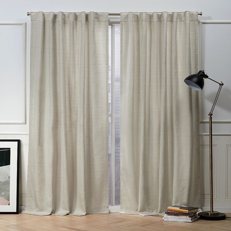 Nicole Miller NY 2-pack New York Mellow Slub Textured Window Curtains