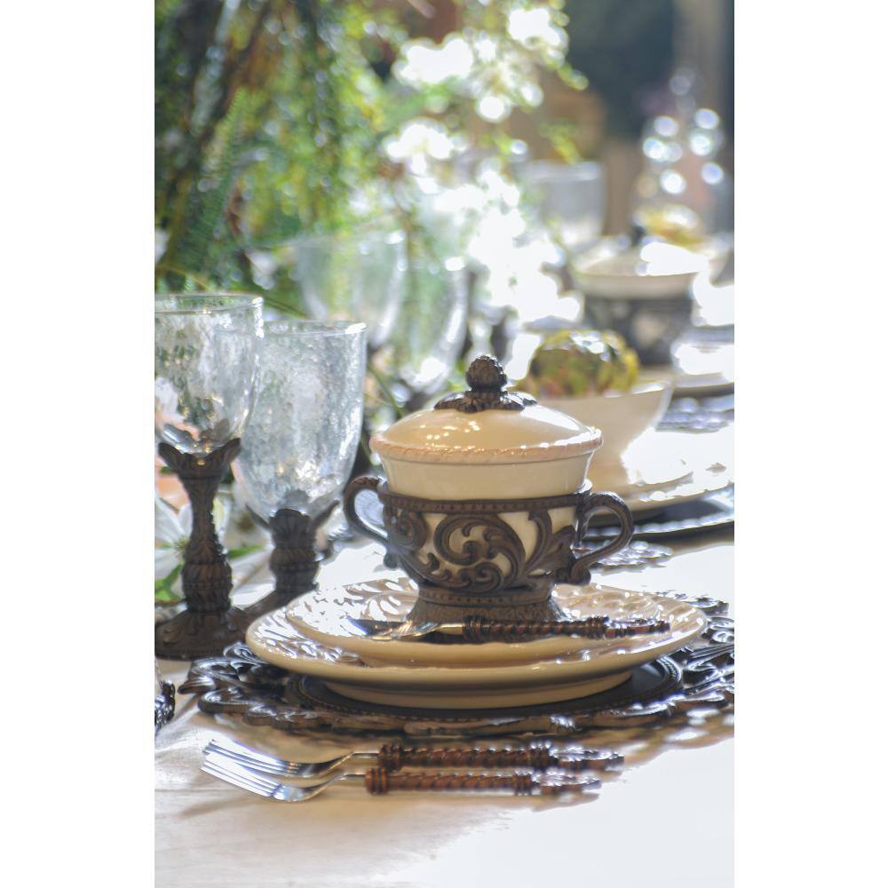 5 in. D Acanthus Covered Bowl 31666