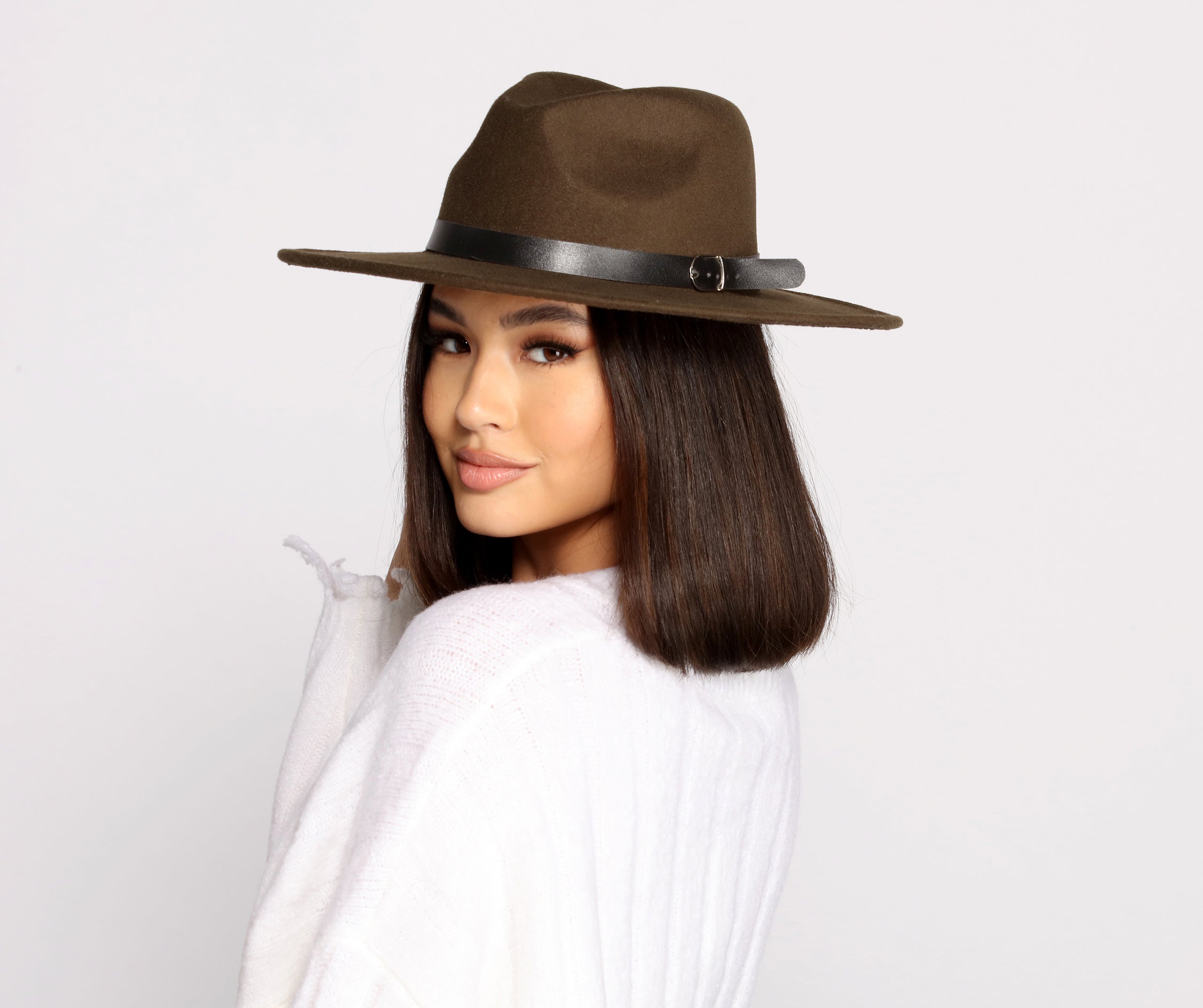 Looks Can Slay Faux Wool Panama Hat