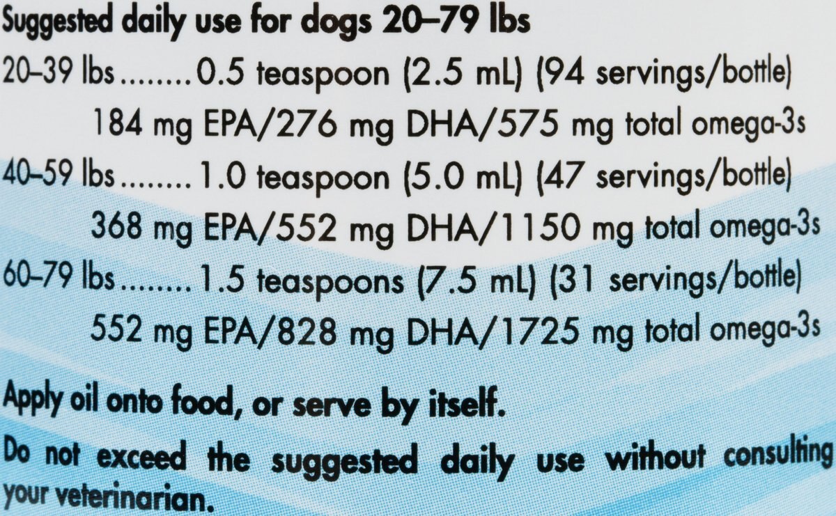 Nordic Naturals Pet Cod Liver Oil Liquid Skin and Coat Supplement for Medium and Large Dogs， 8-oz