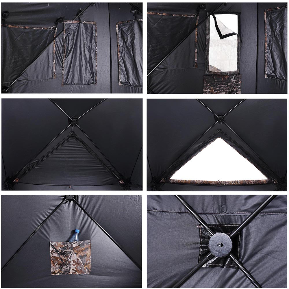 Yescom Square Pop Up Camp-out Hunting Ground Blinds Camo