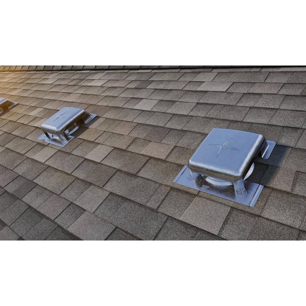 Air Vent 40 sq. in. NFA Galvanized Slant-Top Roof Louver Static Vent in Mill RVG40ML