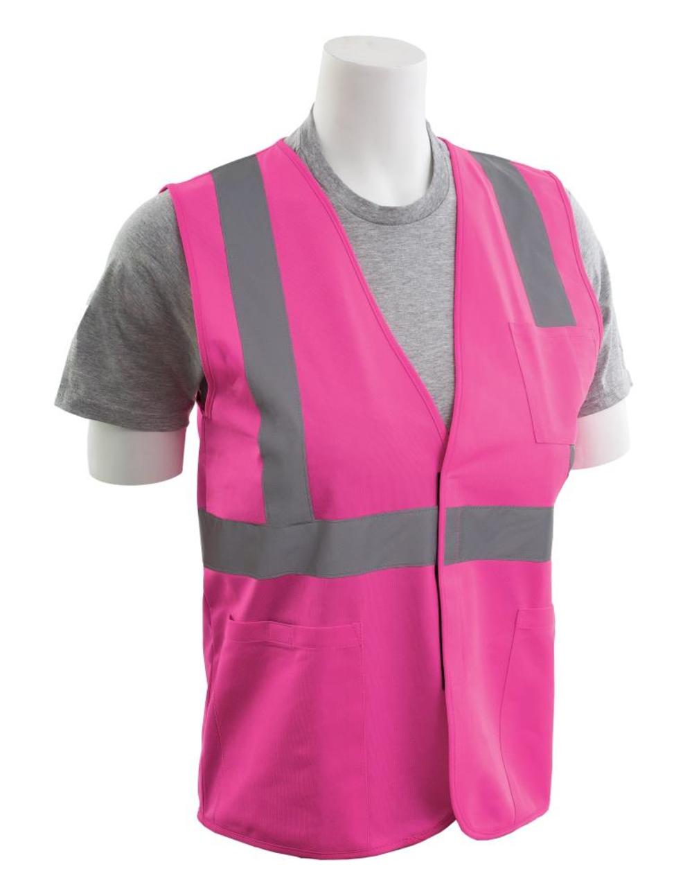 S762P Non ANSI Unisex Hi Viz Pink Safety Vest - XL